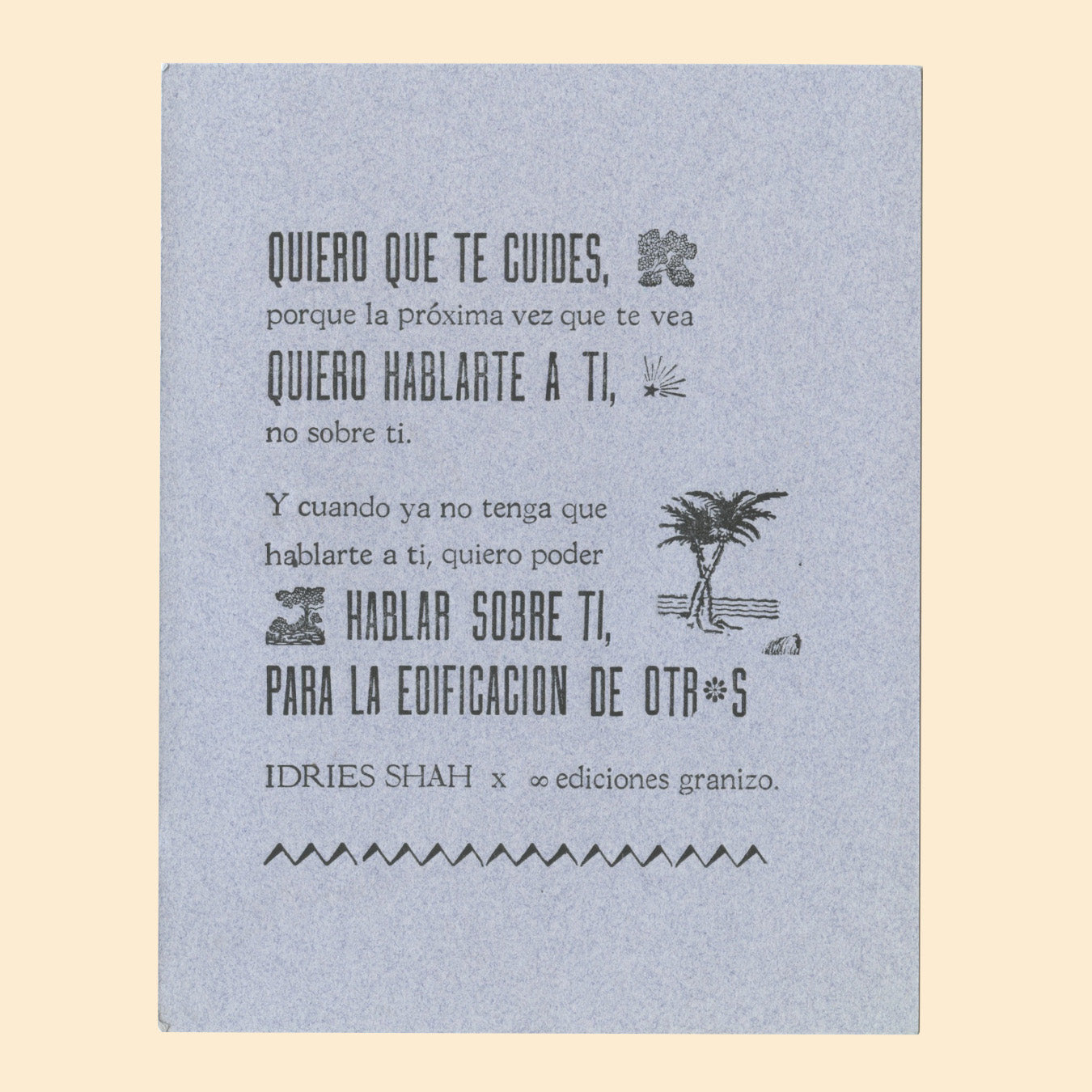 Quiero que te cuides