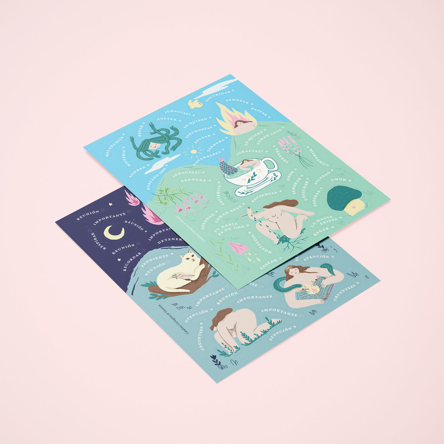 Stickers para la noche & el día