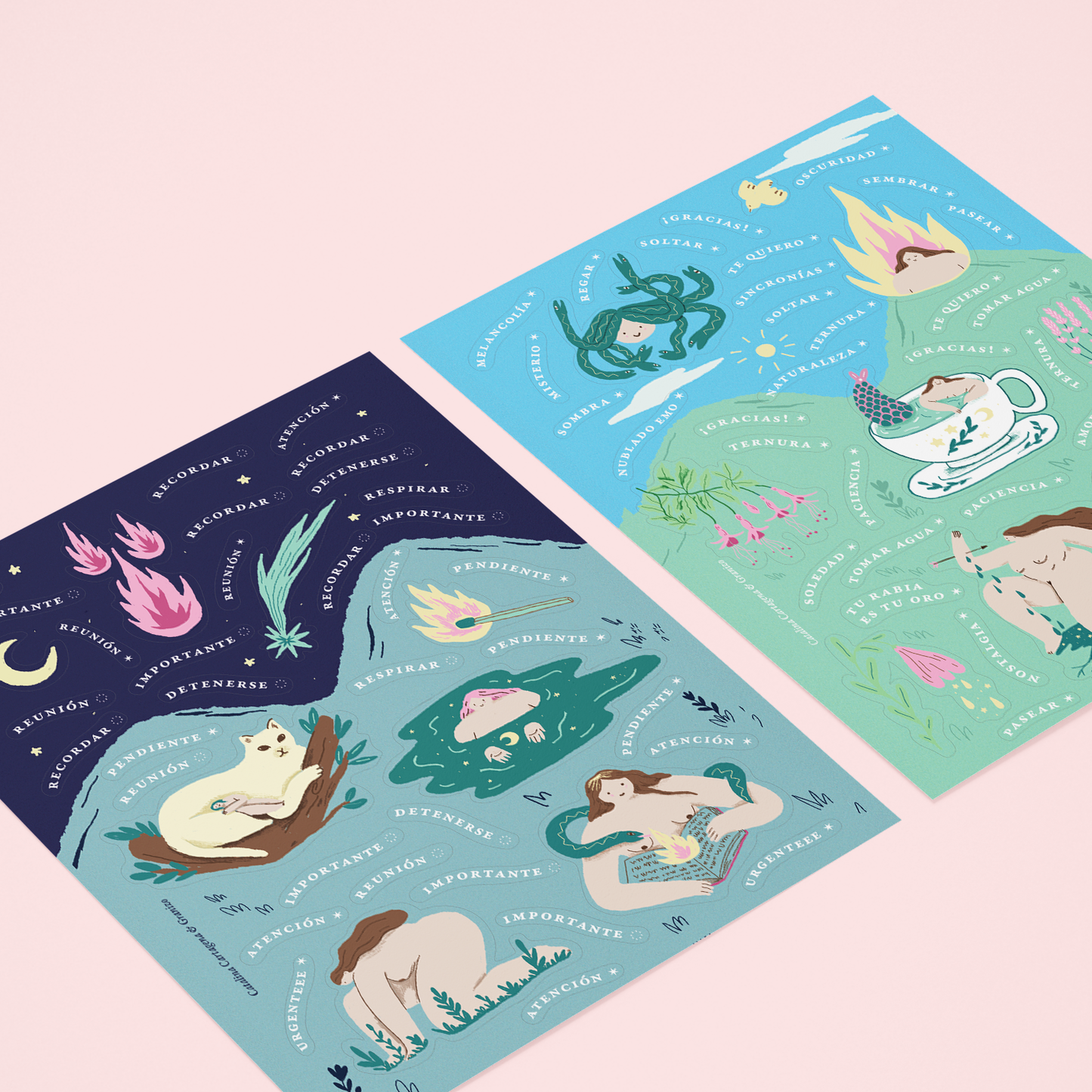 Stickers para la noche & el día