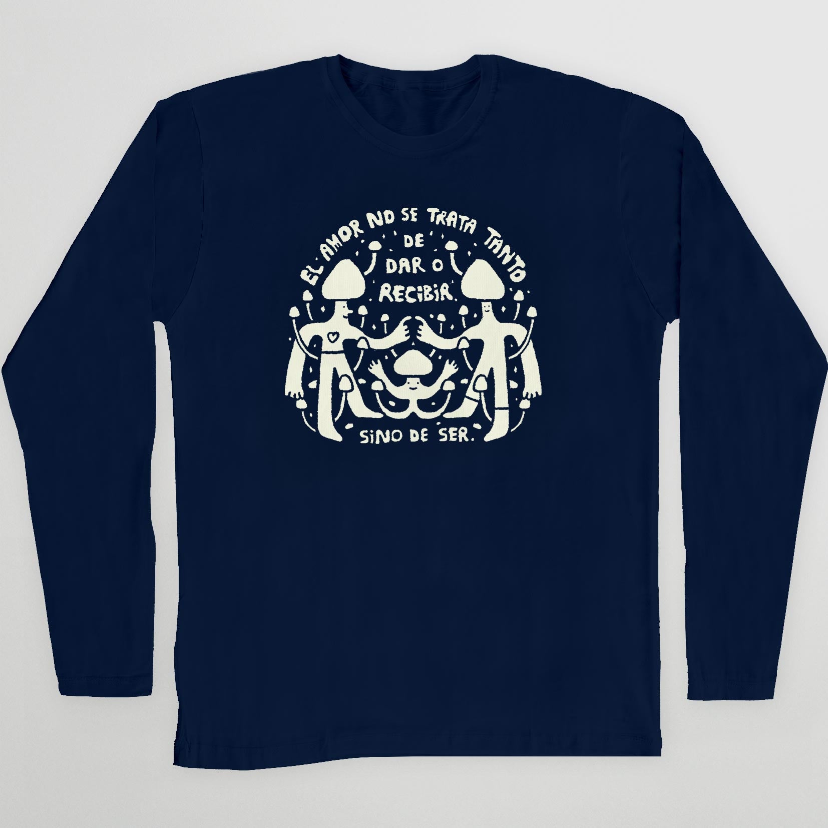 Polera «El amor no se trata tanto de dar o recibir»