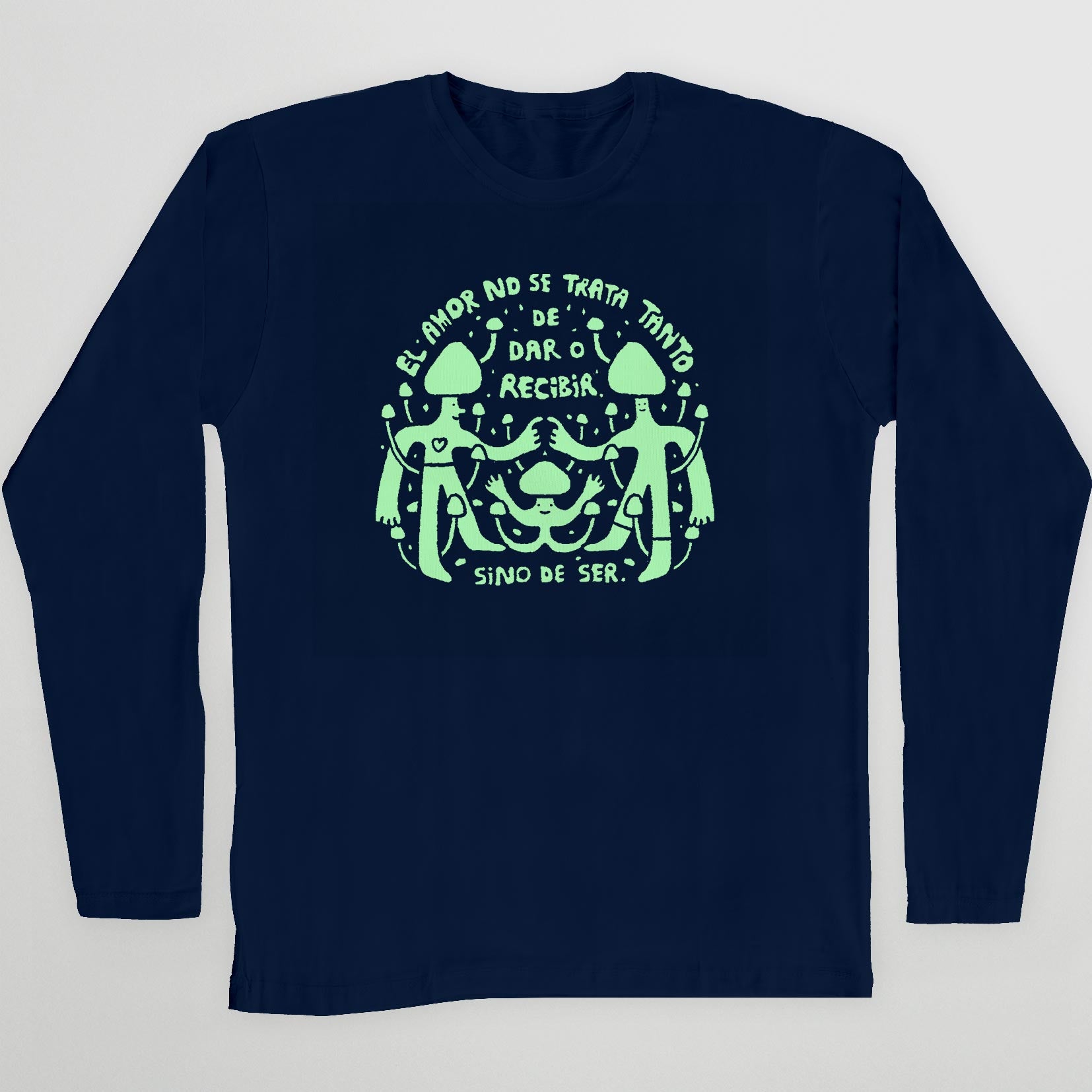 Polera «El amor no se trata tanto de dar o recibir»