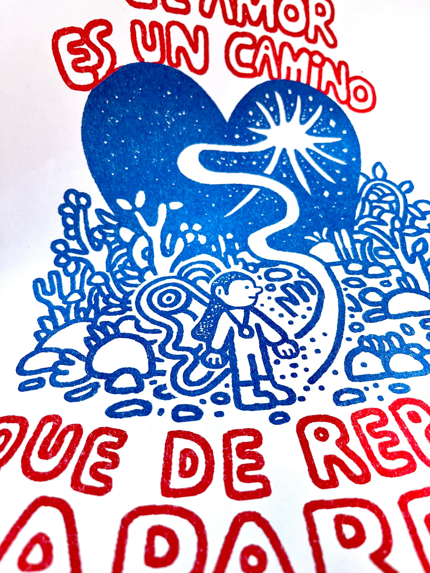 El amor es un camino que de repente aparece.