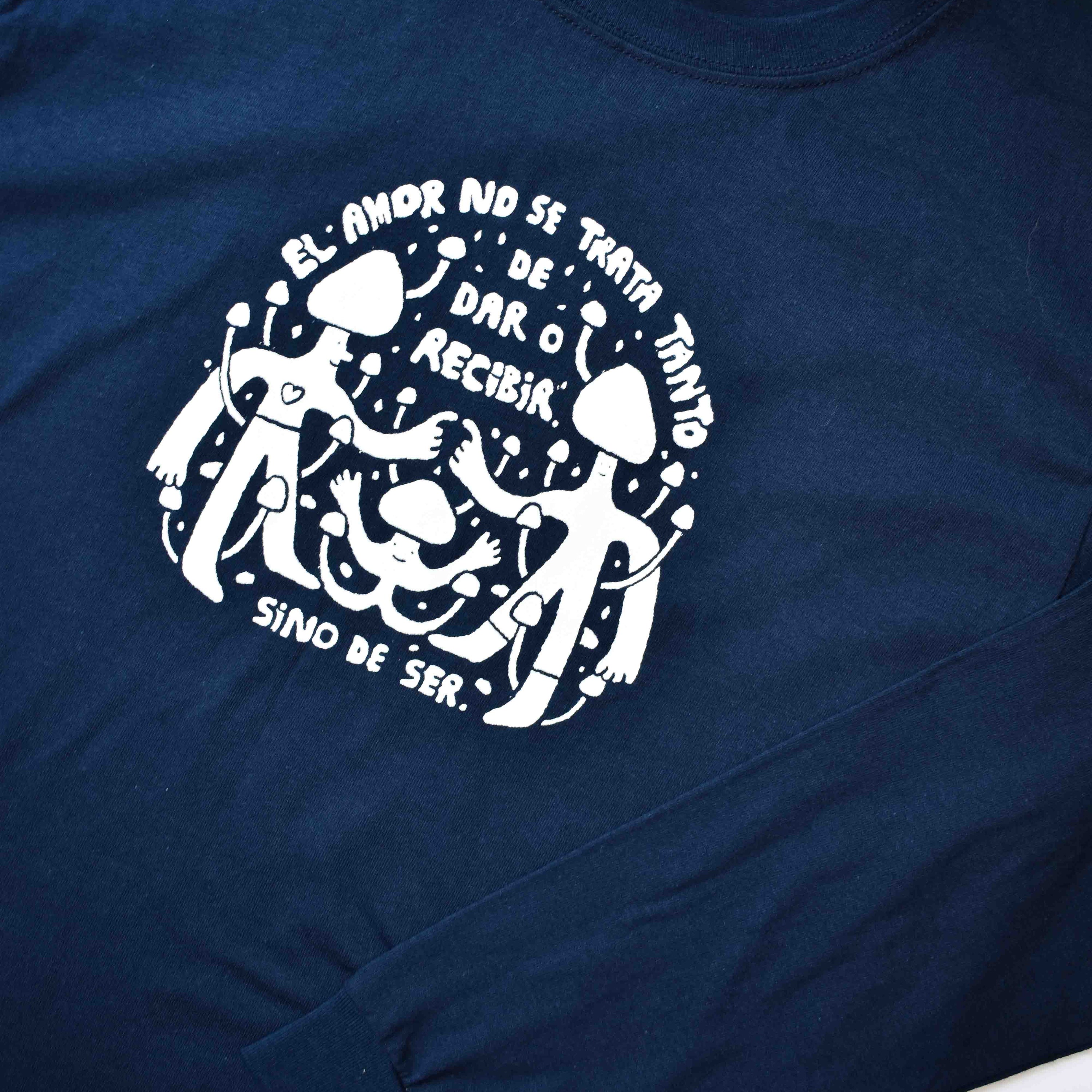Polera «El amor no se trata tanto de dar o recibir»