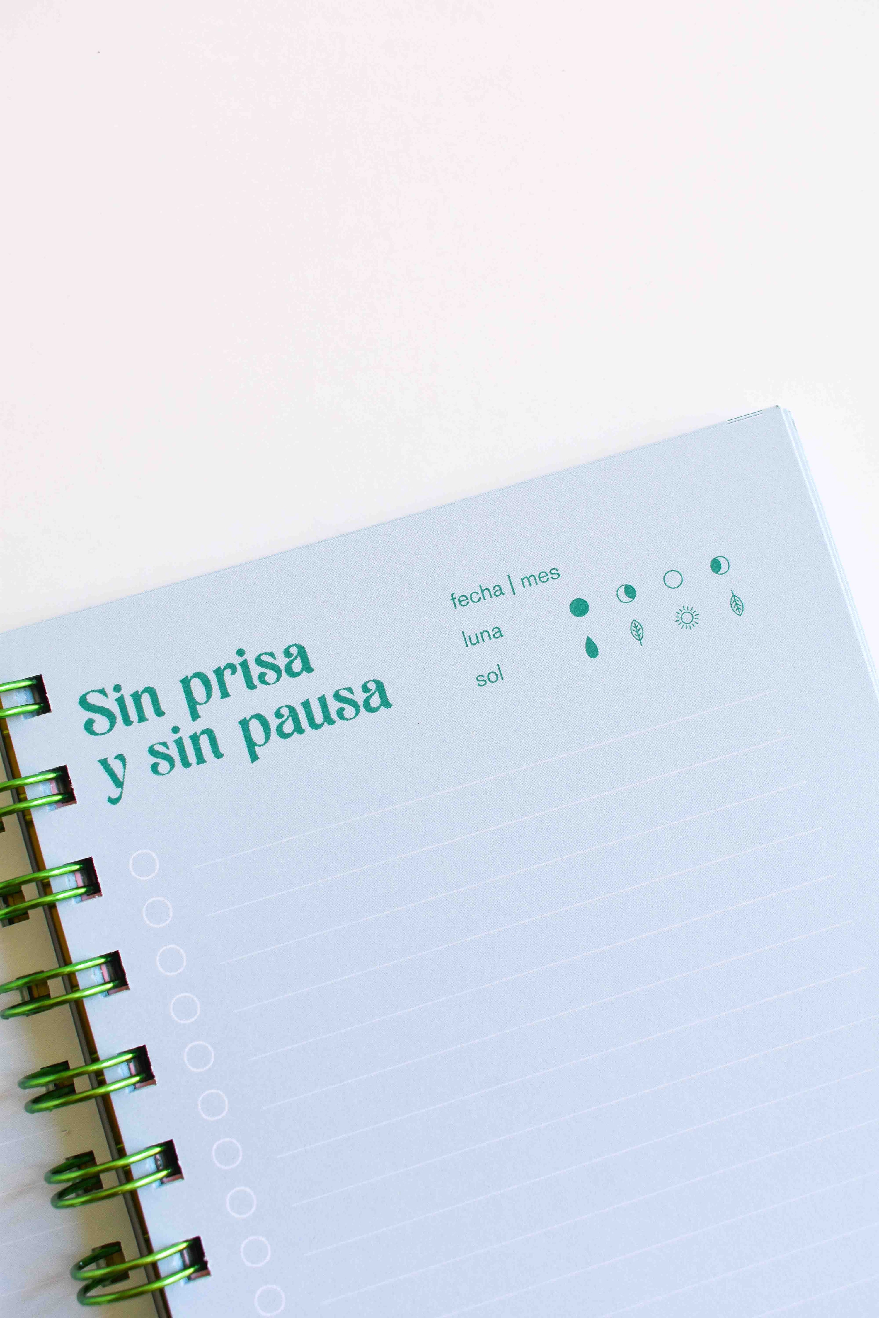 Libreta «Sin prisa, sin pausa»