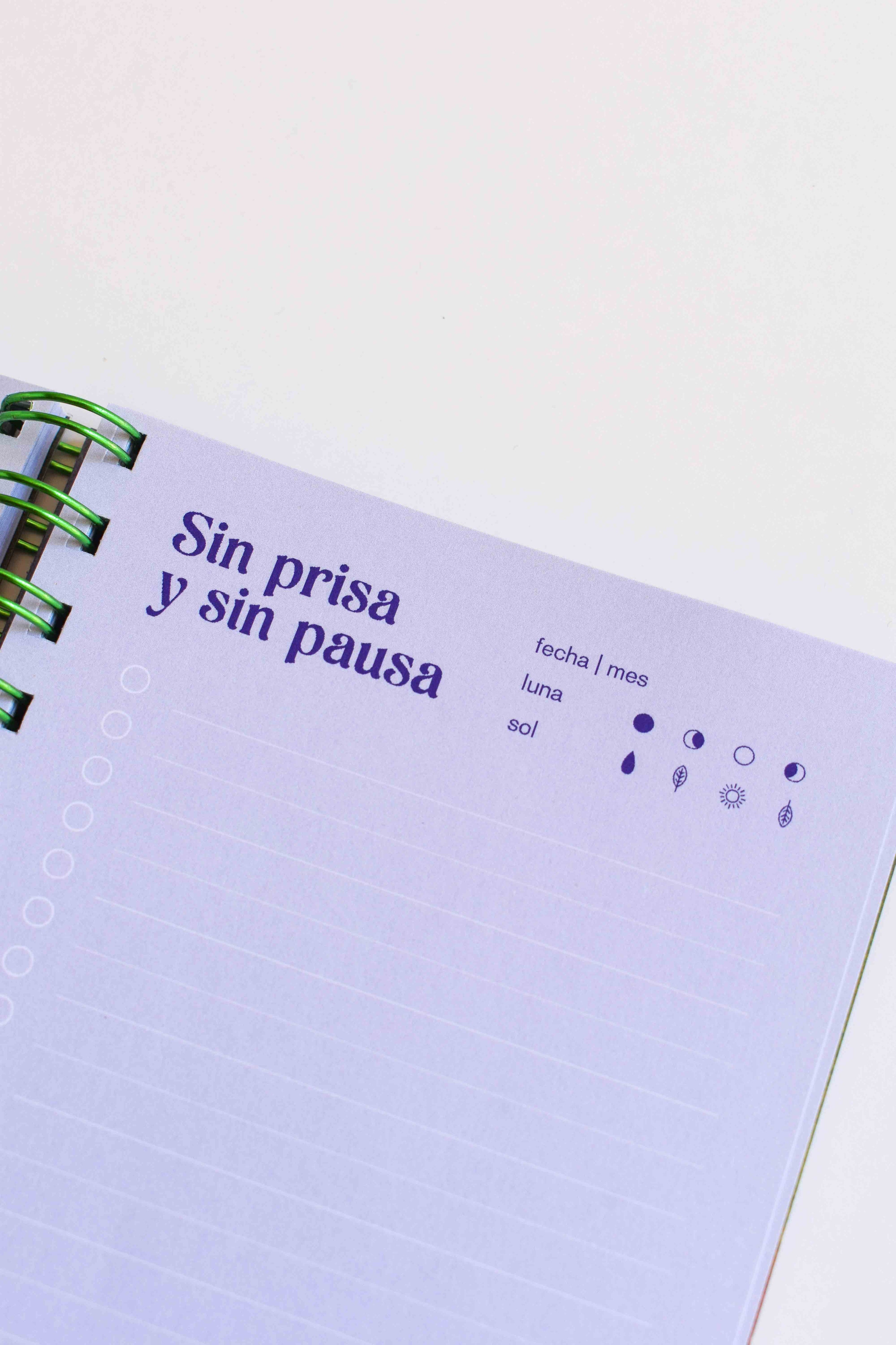 Libreta «Sin prisa, sin pausa»