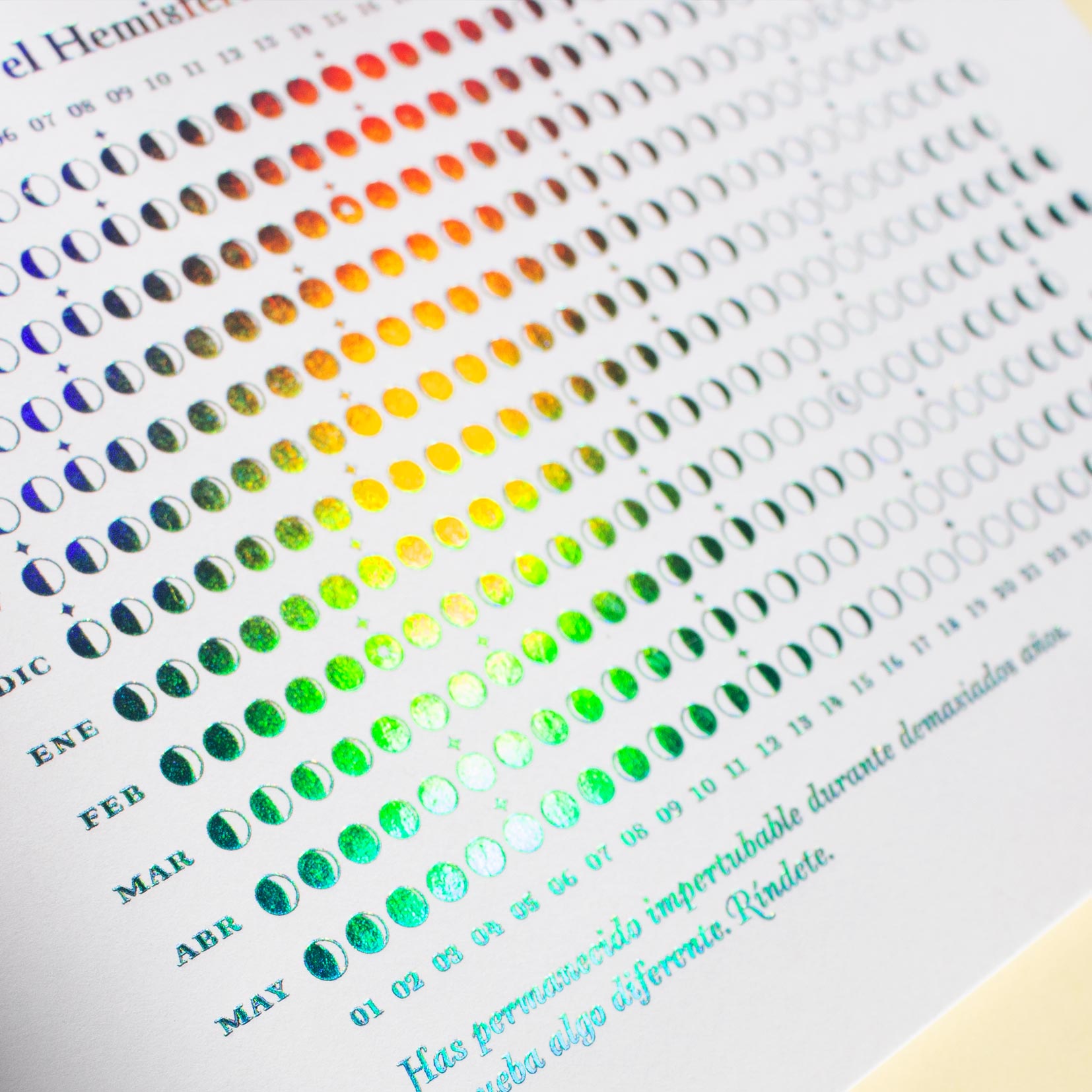 «La luna en el Hemisferio Sur 2026 ~ 2027» Hot stamping