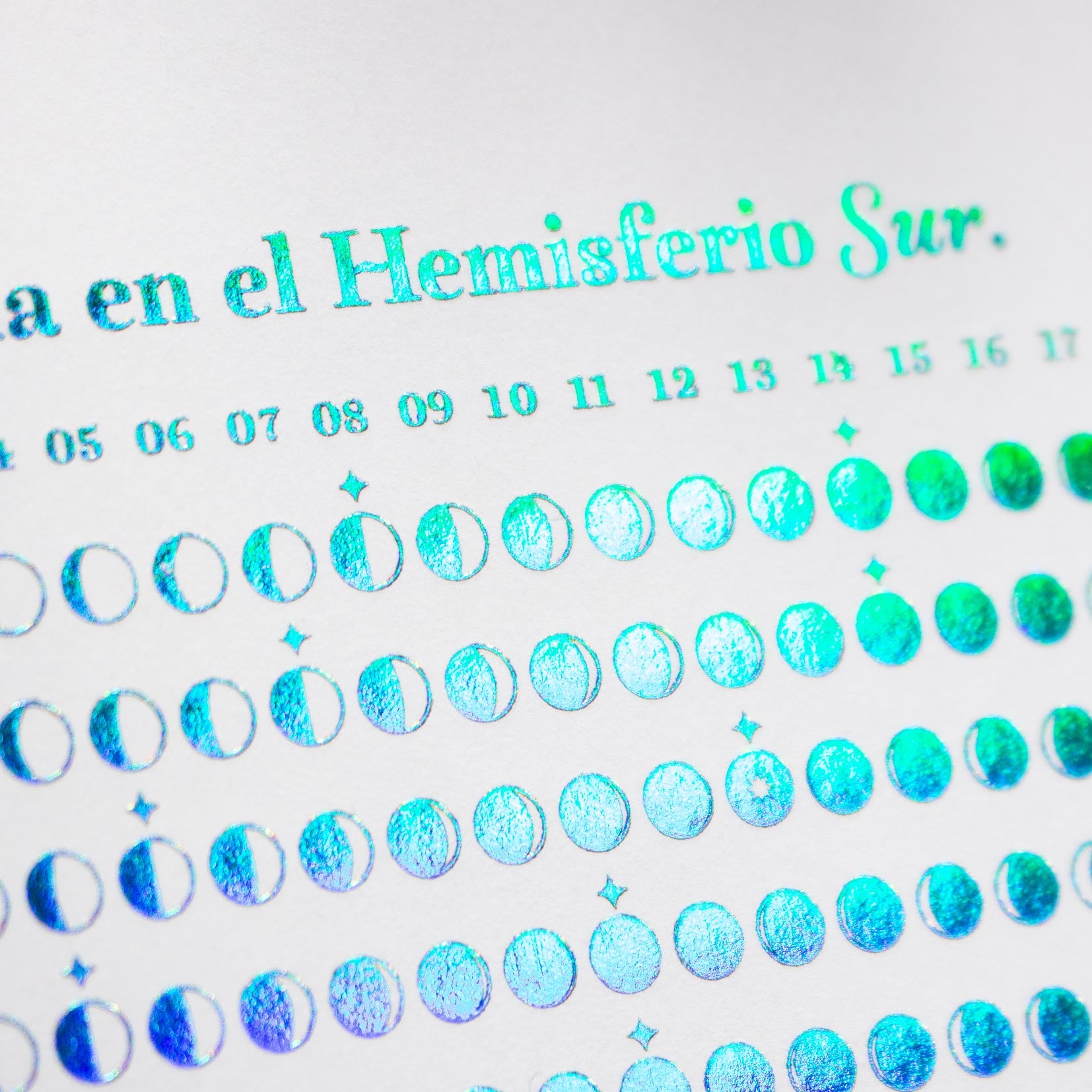 «La luna en el Hemisferio Sur 2026 ~ 2027» Hot stamping
