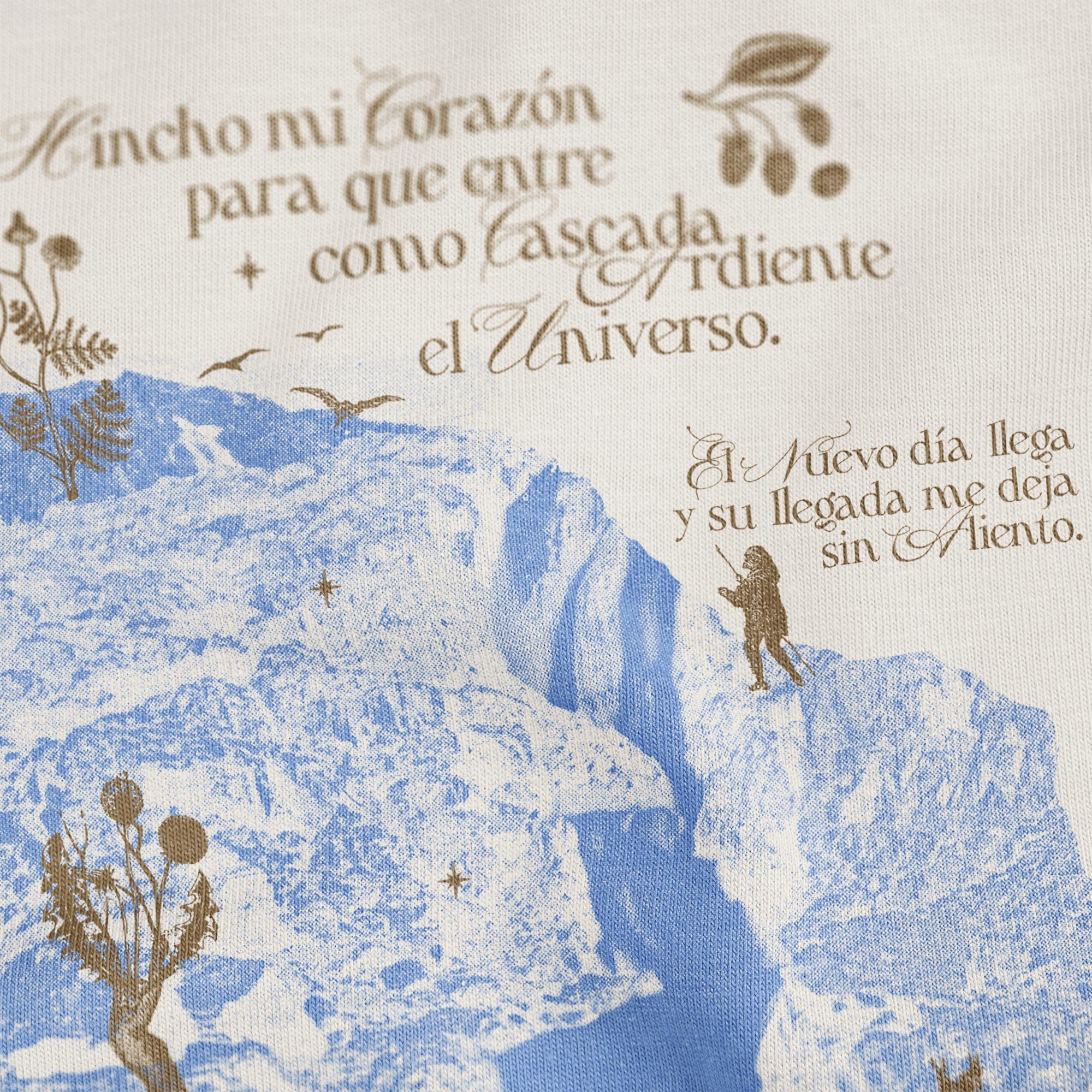 Polera «Canto mi día nuevo / Gabriela Mistral»