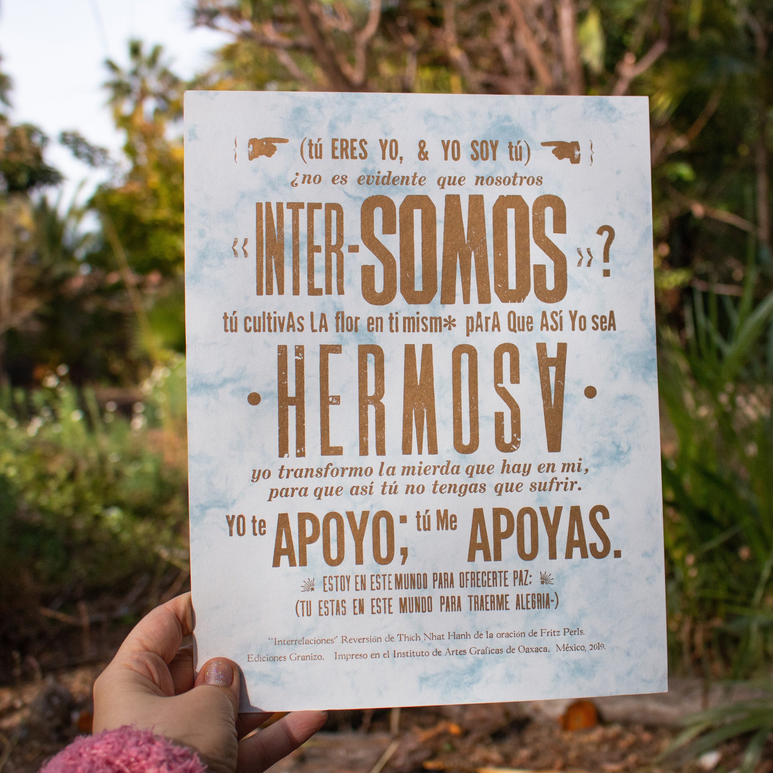 «Inter-somos» Letterpress