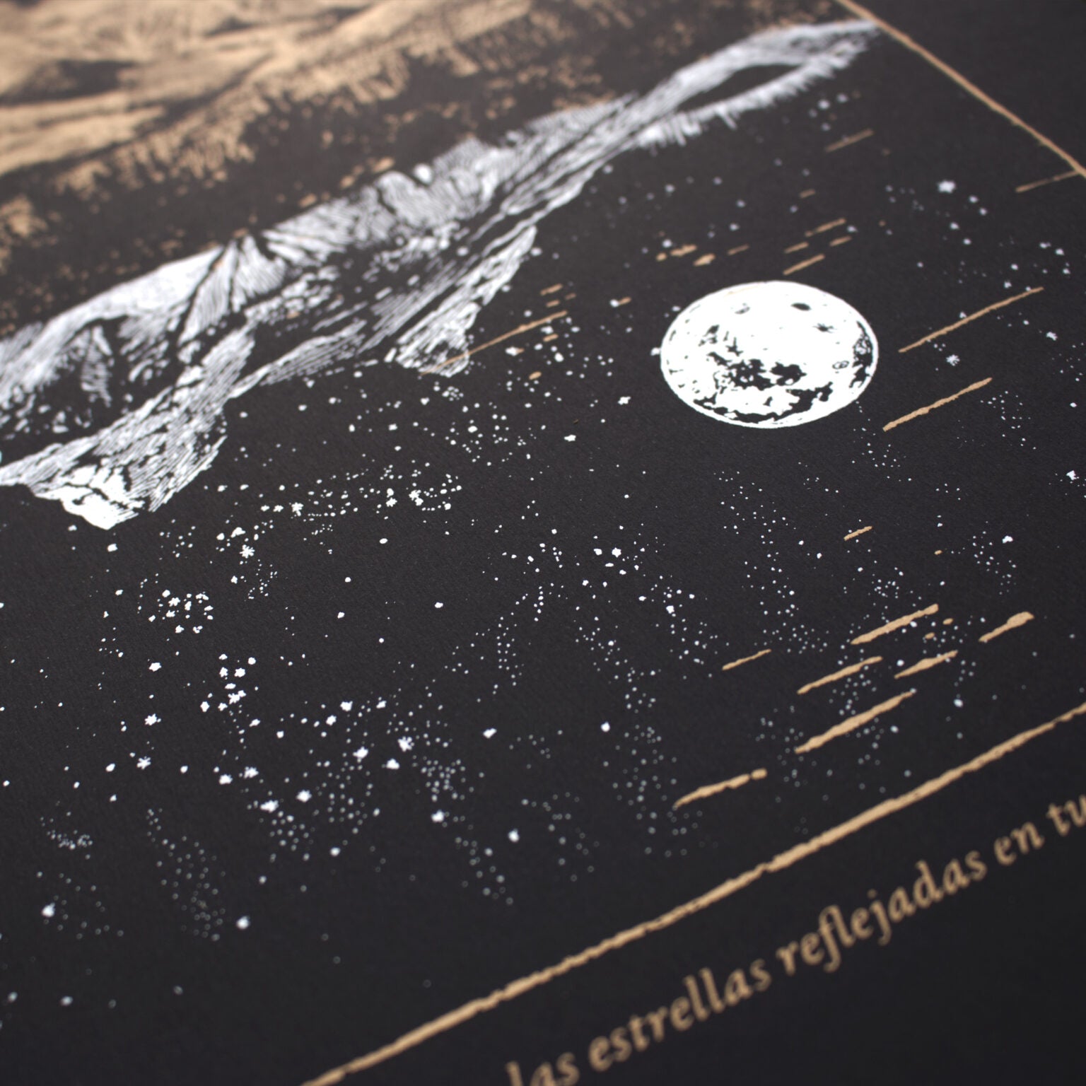 «Deja que las aguas se asienten» Serigrafía